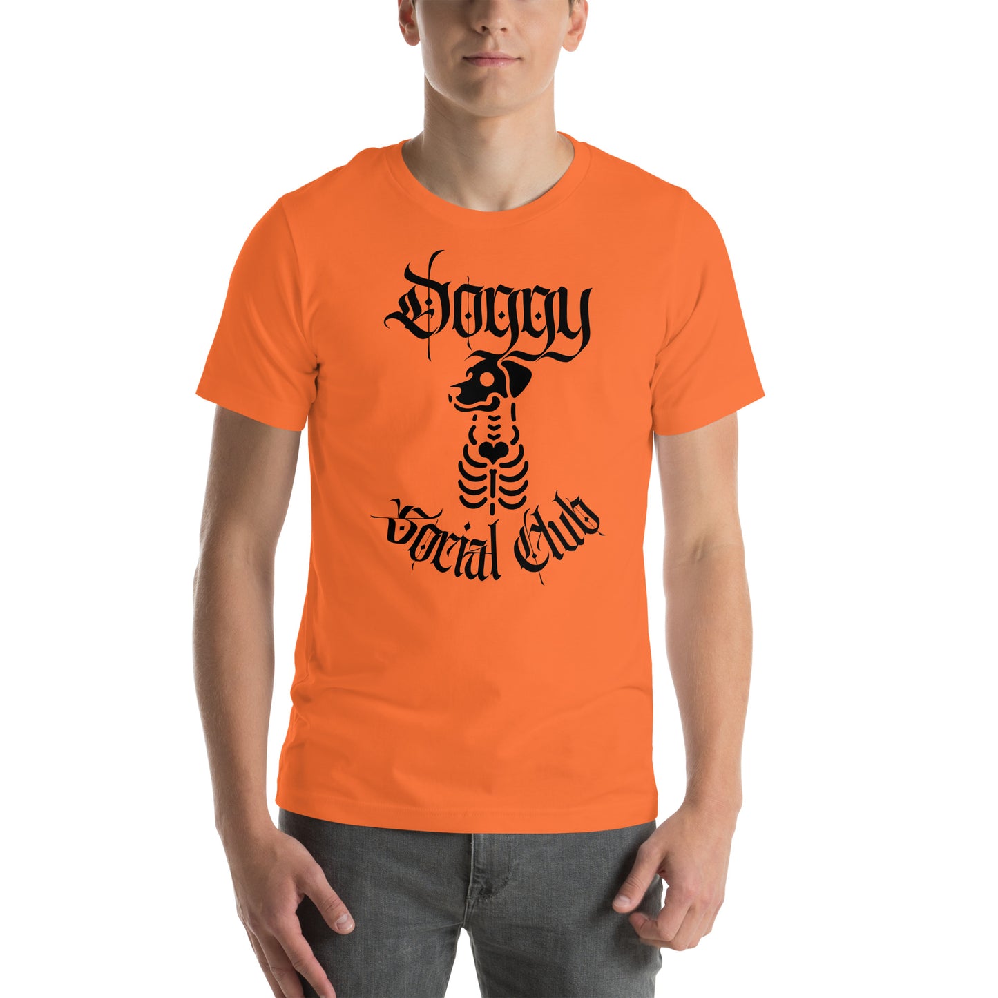 Unisex t-shirt Doggy Social Club Skeleton Dog