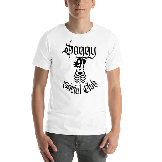 Unisex T-Shirt Gothic Skeleton Dog Doggy Social Club